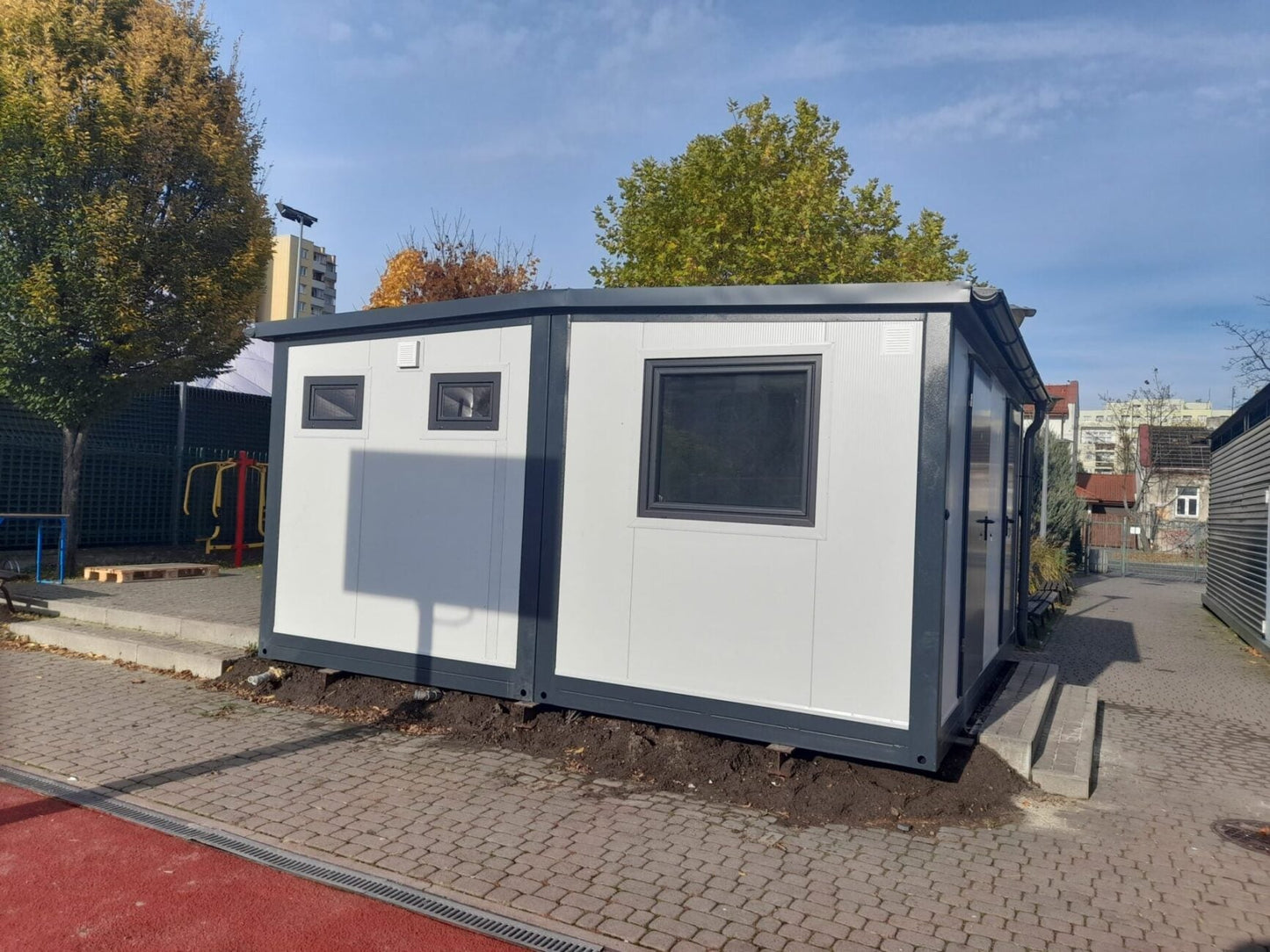 Contenedor sanitario modular 5mx5m