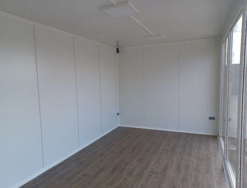 CONTENEDOR DE OFICINA OPEN SPACE 3×6 CON VITRINAS