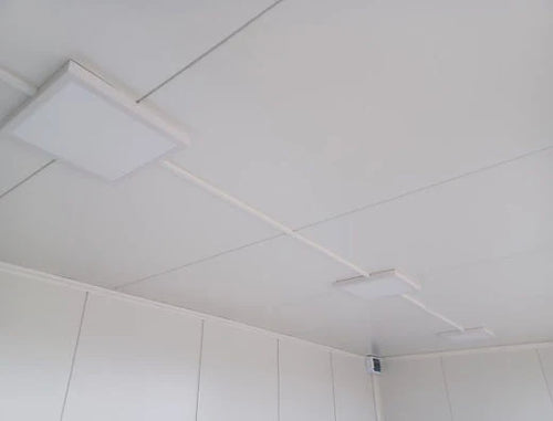 CONTENEDOR DE OFICINA OPEN SPACE 3×6 CON VITRINAS