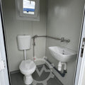 Contenedor sanitario con 2x WC y 2x lavabo: