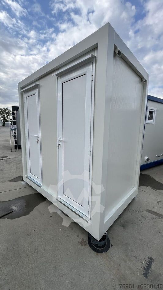 Contenedor sanitario con 2x WC y 2x lavabo: