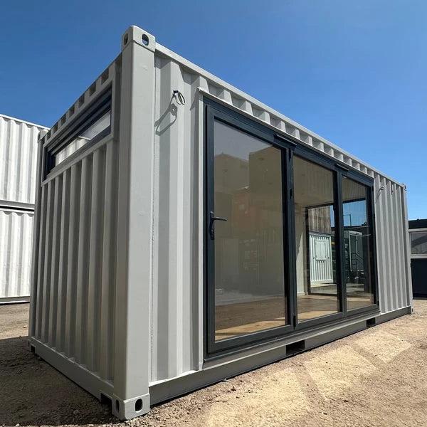 Oficina de Jardín 20x8ft CONVERSION DE CONTENEDOR DE TRANSPORTE A MEDIDA | Edificio Portátil
