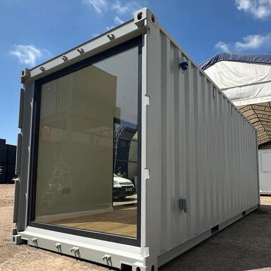 Oficina de Jardín 20x8ft CONVERSION DE CONTENEDOR DE TRANSPORTE A MEDIDA | Edificio Portátil