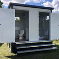 Contenedor sanitario - inodoro + ducha + cisterna