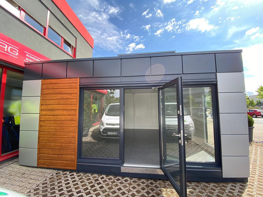 Contenedor de oficina tipo "London" 6,00 x 5,00 m