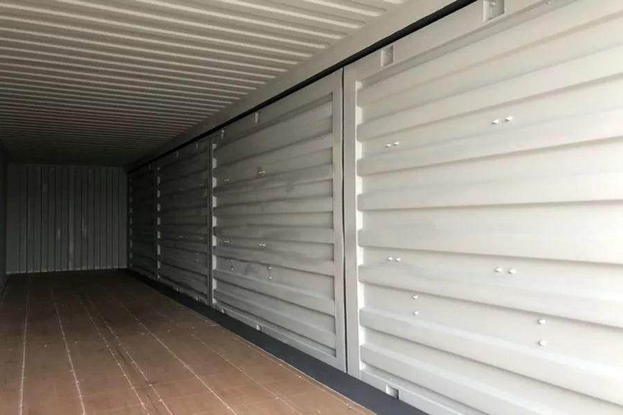 CONTENEDOR MARÍTIMO NUEVO DE ENVÍO LATERAL ABIERTO DE CUBO DE 40 PIES DE ALTO (IVA INCLUIDO)