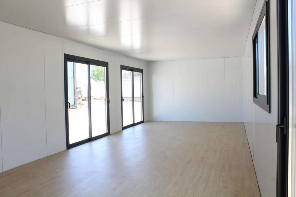 Módulo KVIP diáfano forrado madera y viroc B955