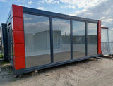CONTENEDOR DE OFICINA OPEN SPACE 3×6 CON VITRINAS