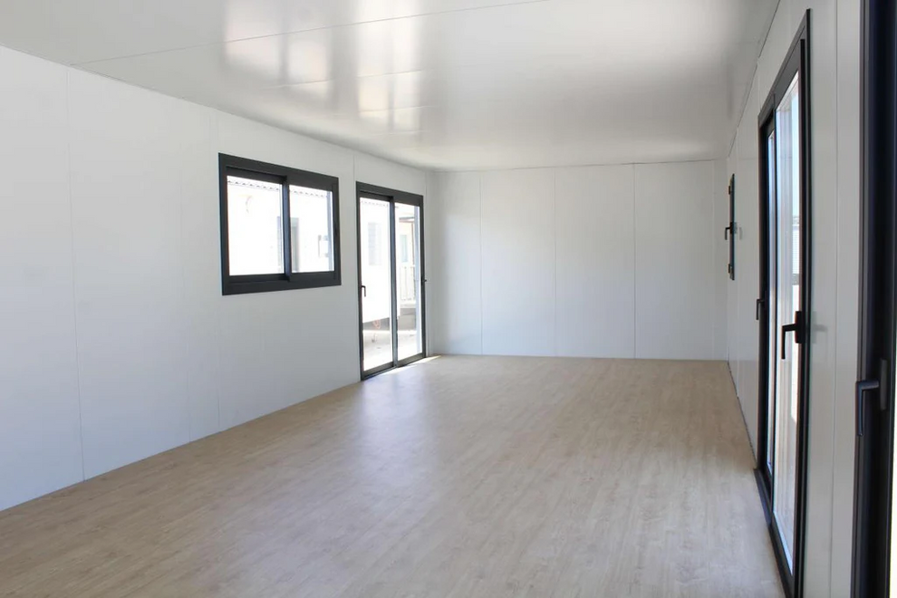 Módulo KVIP diáfano forrado madera y viroc B955