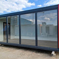 CONTENEDOR DE OFICINA OPEN SPACE 3×6 CON VITRINAS