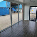 CONTENEDOR DE OFICINA OPEN SPACE 3×6 CON VITRINAS