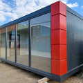 CONTENEDOR DE OFICINA OPEN SPACE 3×6 CON VITRINAS
